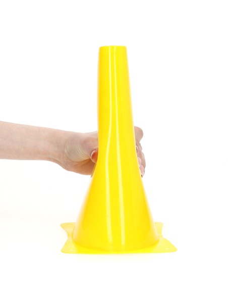 Conjunto de 10 cones de treinamento Aktive 23 cm multicoloridos empilháveis | Distria