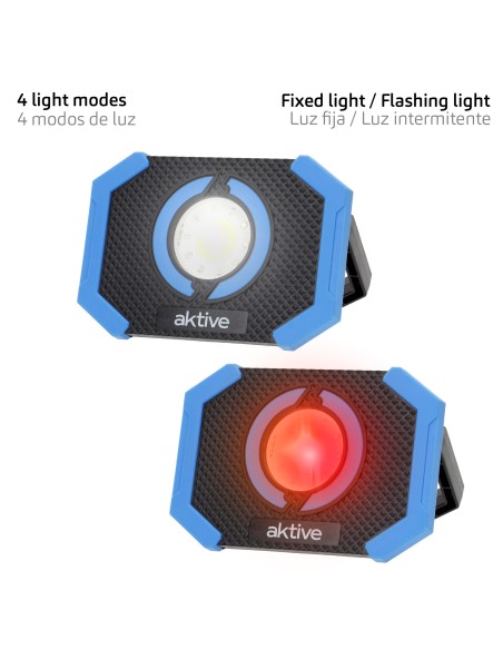 Refletor LED portátil 2 cores Aktive | Distria