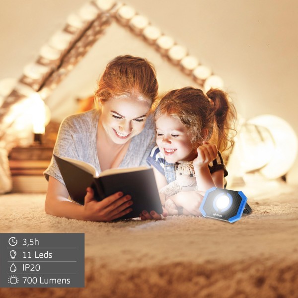 Refletor LED portátil 2 cores Aktive | Distria