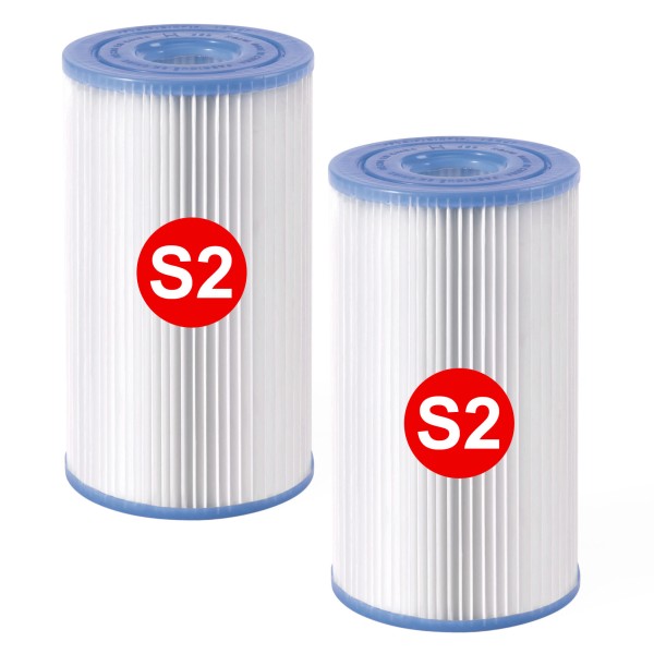 Pacote de 2 cartuchos de filtro tipo S2 para novos spas INTEX | Distria