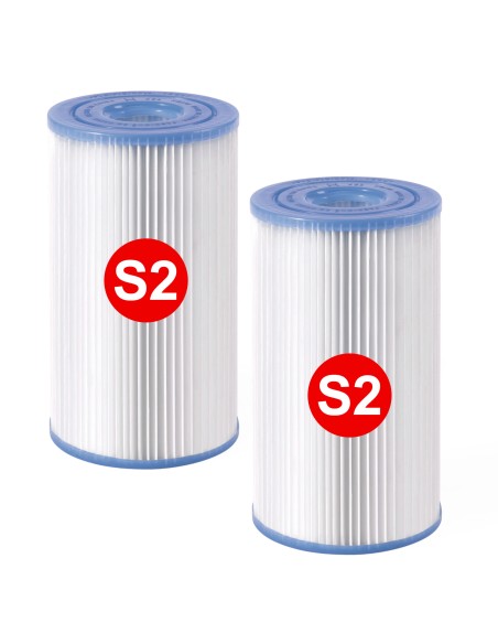 Pacote de 2 cartuchos de filtro tipo S2 para novos spas INTEX | Distria