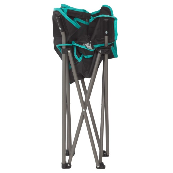 Aktive Cadeira de acampamento dobrável preta com porta-copos | Distria