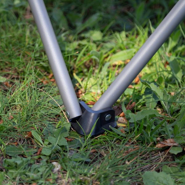 Aktive Cadeira de acampamento dobrável preta com porta-copos | Distria