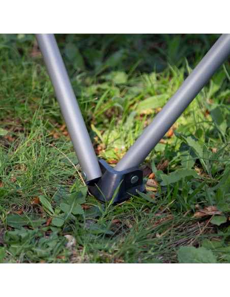 Aktive Cadeira de acampamento dobrável preta com porta-copos | Distria