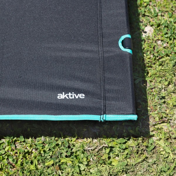 Aktive Cama de acampamento dobrável preta | Distria