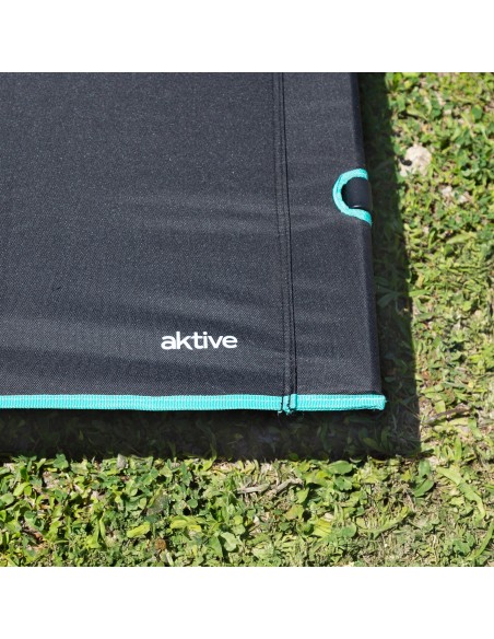 Aktive Cama de acampamento dobrável preta | Distria