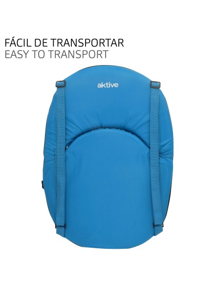 Aktive Assento dobrável azul com encosto | Distria