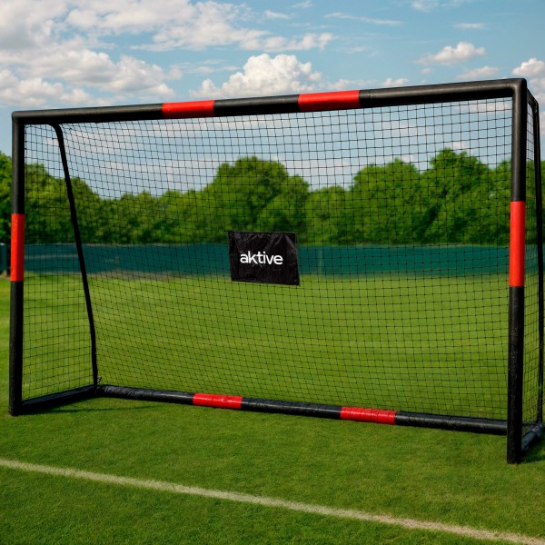 Aktive Baliza de futebol portátil com rede e estacas | Distria