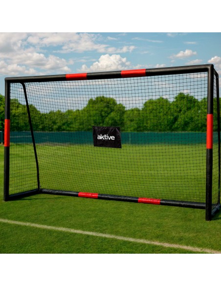 Aktive Baliza de futebol portátil com rede e estacas | Distria