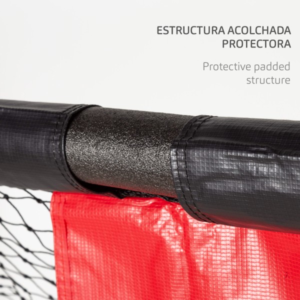 Aktive Baliza de futebol portátil com rede e estacas | Distria