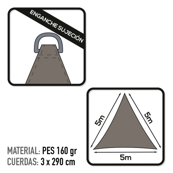 Toldo vela disponível em várias cores | Distria