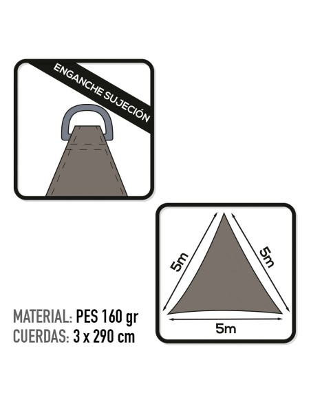 Toldo vela disponível em várias cores | Distria