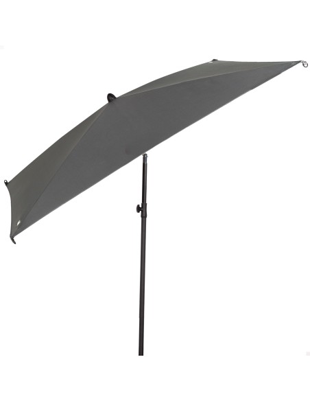 Aktive guarda-sol de jardim quadrado 175x175 cm cinza | Distria