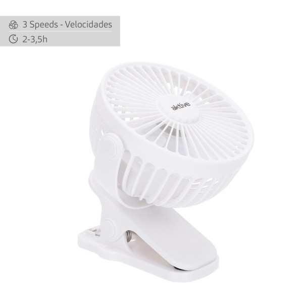Ventilador de pinça manual 2 em 1 Aktive | Distria