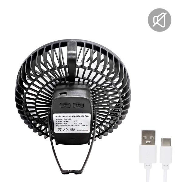Ventoinha portátil 3 em 1 silenciosa com luz Aktive | Distria