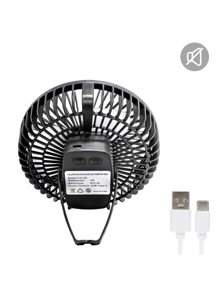 Ventoinha portátil 3 em 1 silenciosa com luz Aktive | Distria
