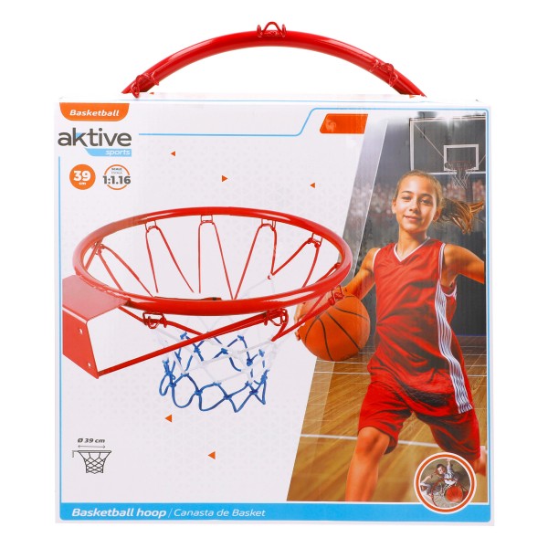 Aktive Cesta de basquete de parede 39 cm com rede | Distria