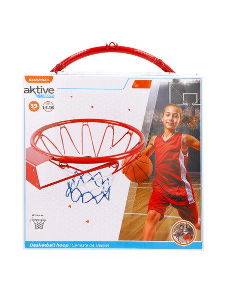 Aktive Cesta de basquete de parede 39 cm com rede | Distria