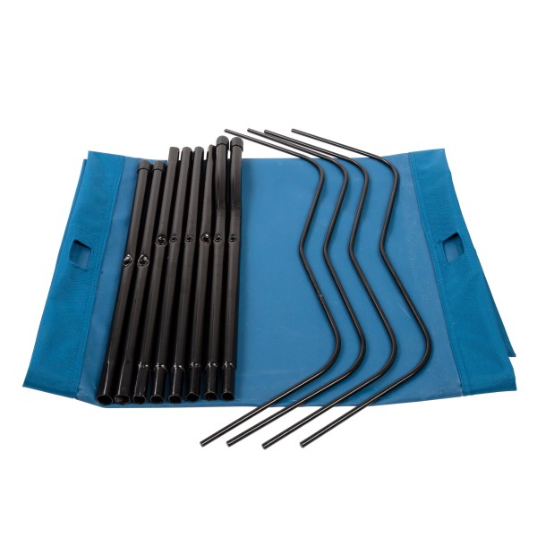Cama de camping plegable azul | Distria