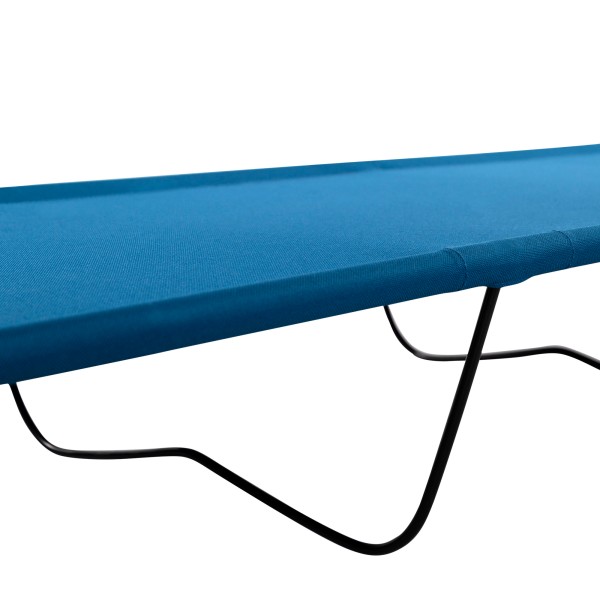 Cama de camping plegable azul | Distria