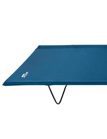 Cama de camping plegable azul | Distria
