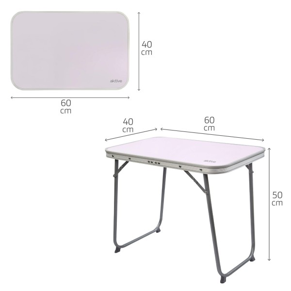 Mesa dobrável de aço para praia e camping | Distria
