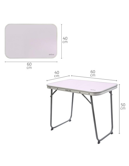 Mesa dobrável de aço para praia e camping | Distria