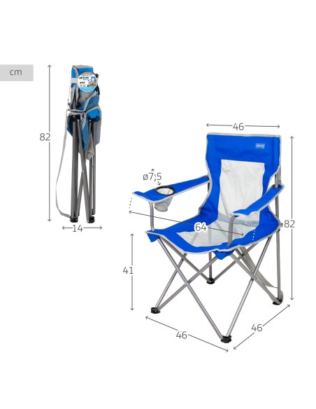 Cadeira dobrável de acampamento de tecido  | Distria