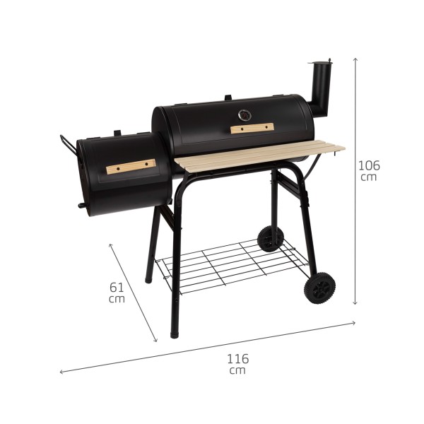 Barbecue a carvão portátil e fumador | Barbecues e acessórios