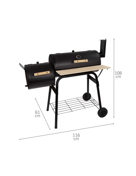 Barbecue a carvão portátil e fumador | Barbecues e acessórios
