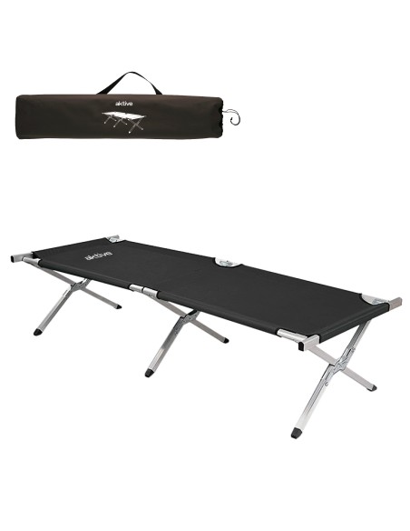 Cama dobrável camping cor negro | Distria