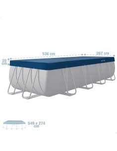 Cobertura da piscina INTEX 5,36x2,67 m | Distria