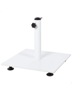 Aktive Base do guarda-sol em aço branco 37x32 cm | Distria