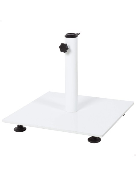 Aktive Base do guarda-sol em aço branco 37x32 cm | Distria