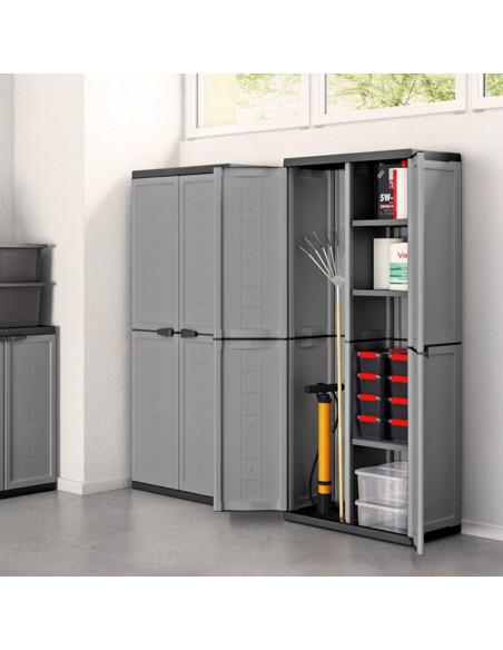 Armário de vassouras vertical resistente Curver 69x39x166 cm | Distria