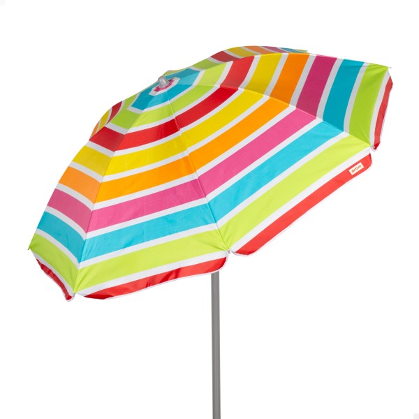 Guarda-sol de praia multicolorido 160 cm | Distria