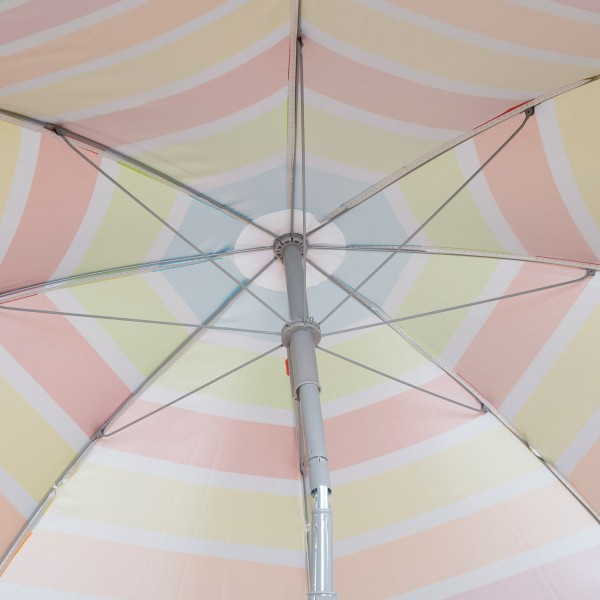Guarda-sol de praia multicolorido 160 cm | Distria