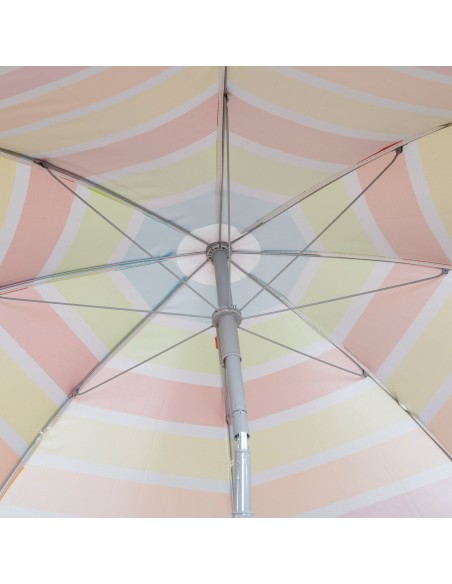 Guarda-sol de praia multicolorido 160 cm | Distria