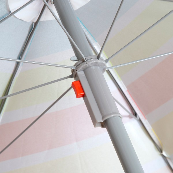Guarda-sol de praia multicolorido 160 cm | Distria