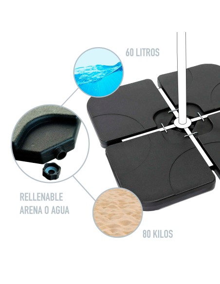 Suporte de guarda-chuva recarregável Aktive Garden | Distria.com