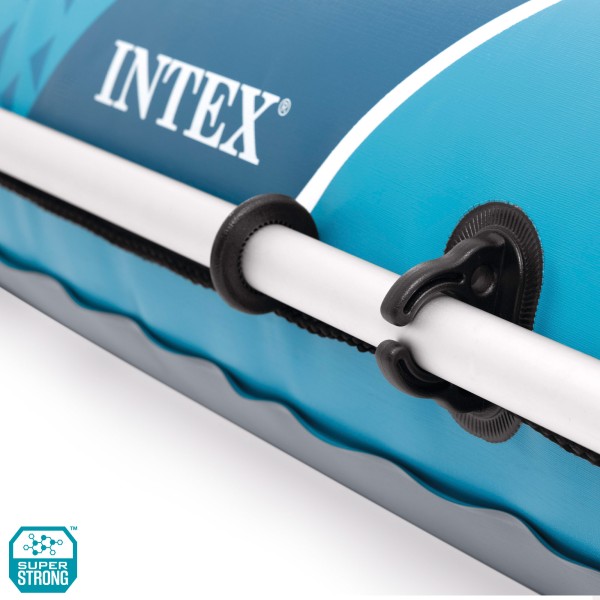 Barco insuflável Excursion 4 com remos e insuflador INTEX | Distria
