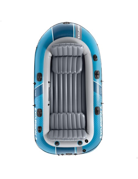 Barco insuflável Excursion 4 com remos e insuflador INTEX | Distria