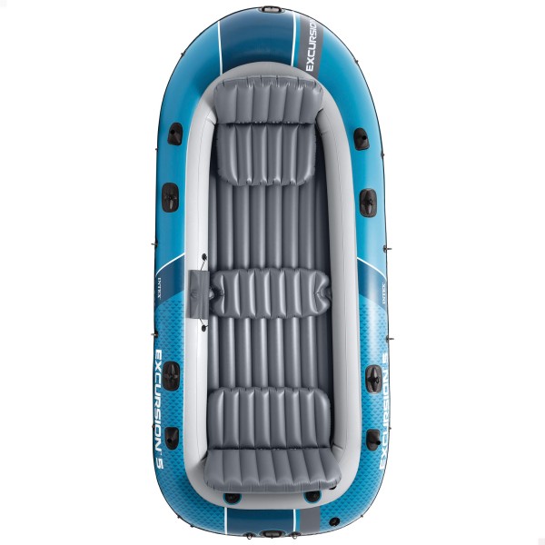 Barco insuflável Excursion 5 com remos e insuflador INTEX | Distria