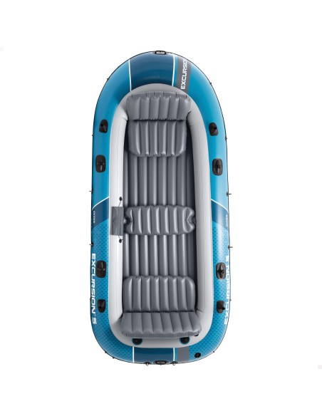 Barco insuflável Excursion 5 com remos e insuflador INTEX | Distria