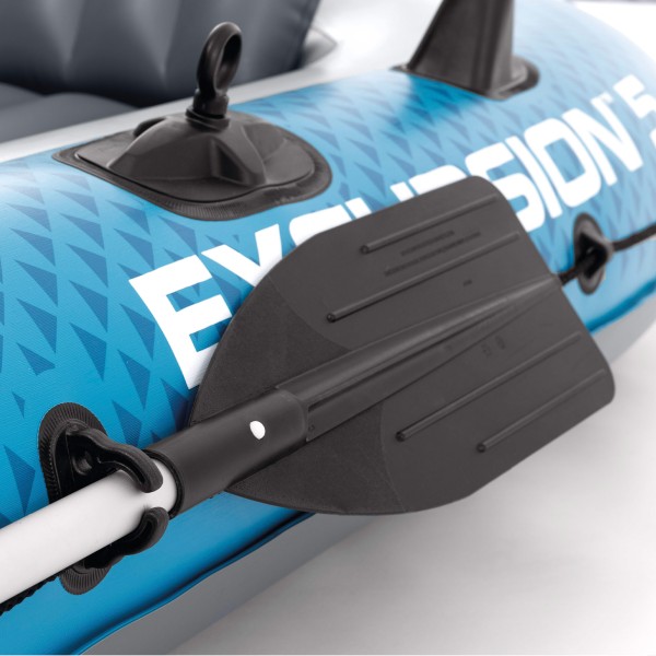 Barco insuflável Excursion 5 com remos e insuflador INTEX | Distria