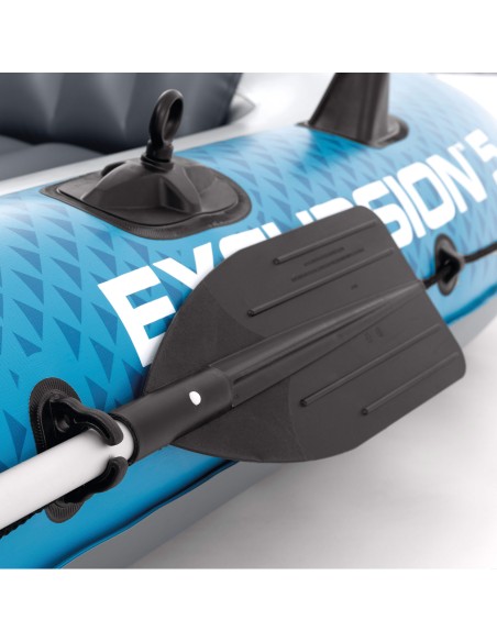 Barco insuflável Excursion 5 com remos e insuflador INTEX | Distria