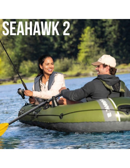 Barco insuflável Seahawk 2 com remos e insuflador INTEX | Distria