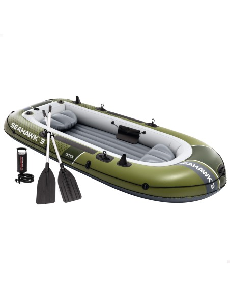 Barco insuflável Seahawk 3 com remos e insuflador INTEX | Distria