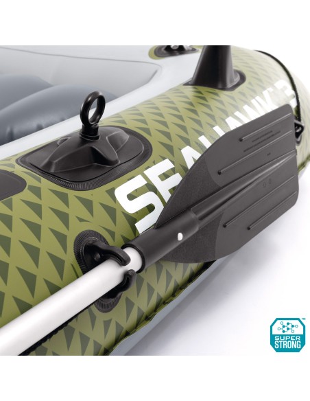 Barco insuflável Seahawk 3 com remos e insuflador INTEX | Distria