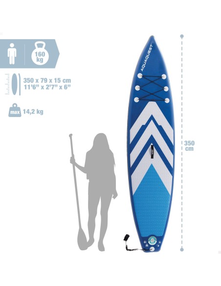 Prancha de surf insuflável com remos INTEX | Distria